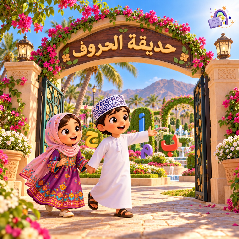 غلاف قصة حَدِيقَةُ الْحُرُوفِ
